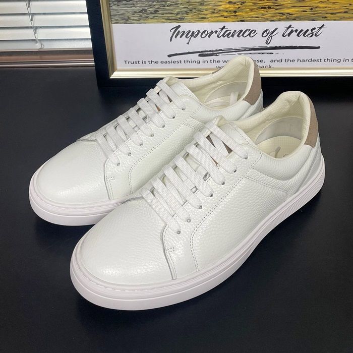 ブルネロクチネリ メンズ ホワイト スニーカー -  Cucinelli White  - bru30x