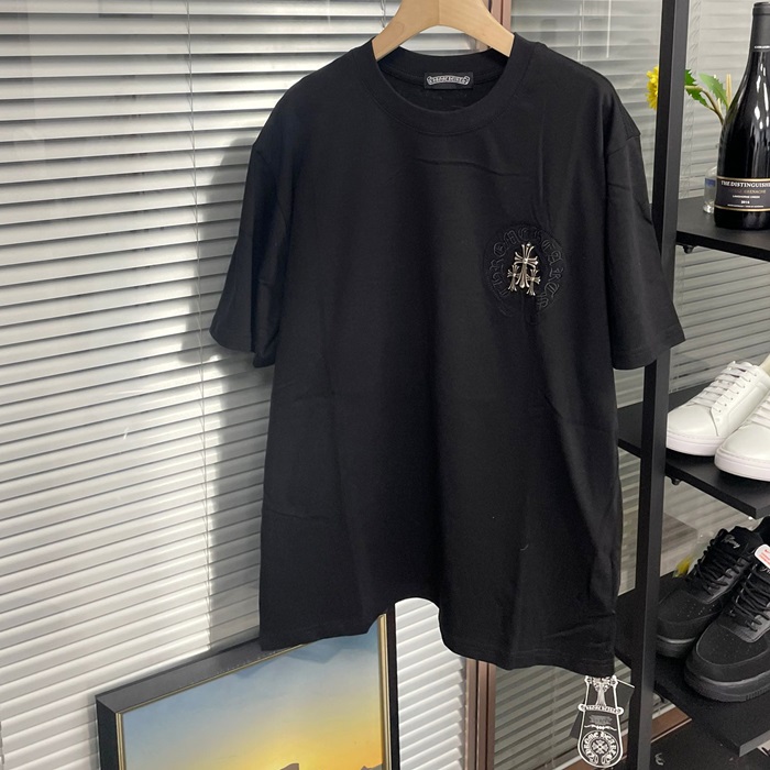 クロムハーツ メンズ ブラック 半袖Tシャツ -  - chc655x