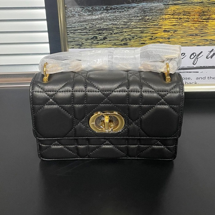 ディオール レディース ブラック カロ バッグ -   Miss Caro - dib1595x