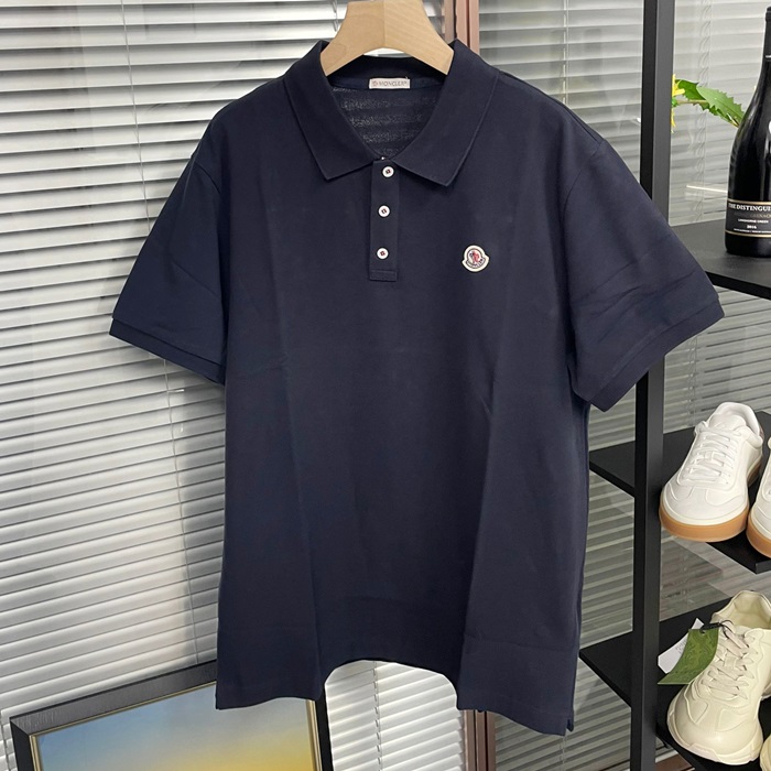 モンクレール メンズ ネイビー ポロ 半袖Tシャツ -  - moc433x