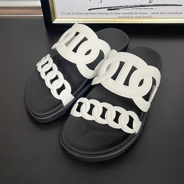 エルメス レディース エクストラ シフレ ナッパ  サンダル  -   White  - he380x