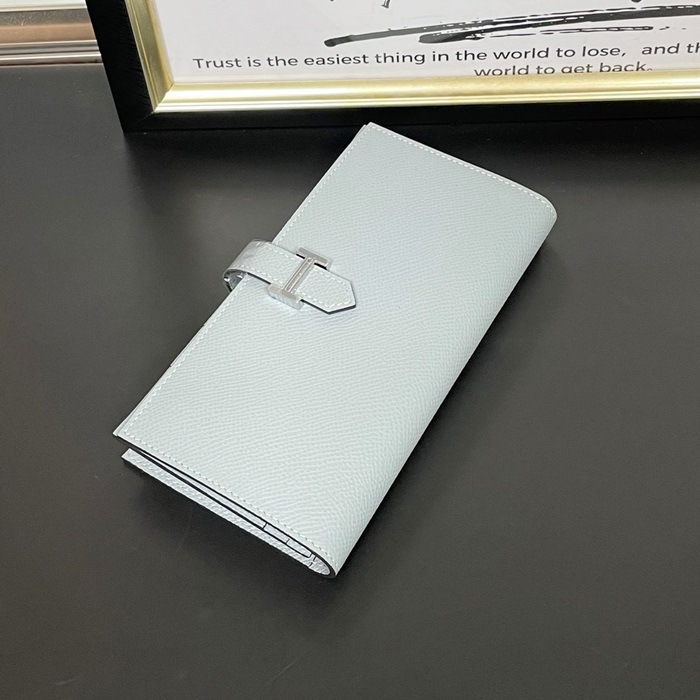  Epsom  - エルメスレディース エプソンレザー長財布 HERW0023,ライトブルー