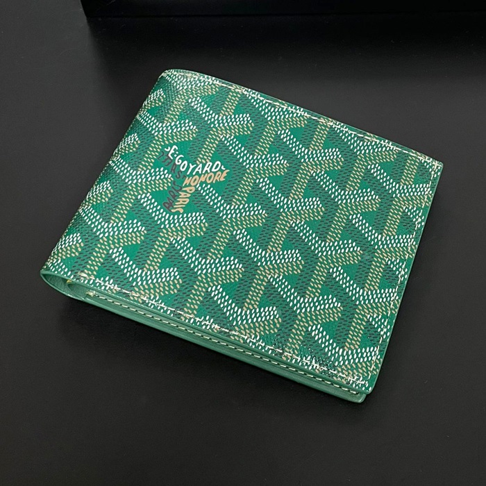 ゴヤール ユニセックス グリーン ビクトワール 二つ折り財布 - Victoire s - gow52x
