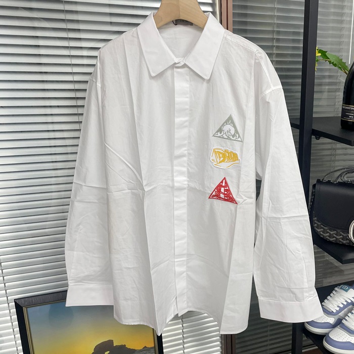 ディオール メンズ カジュアル ホワイト シャツ -  White Shirts - dic286x