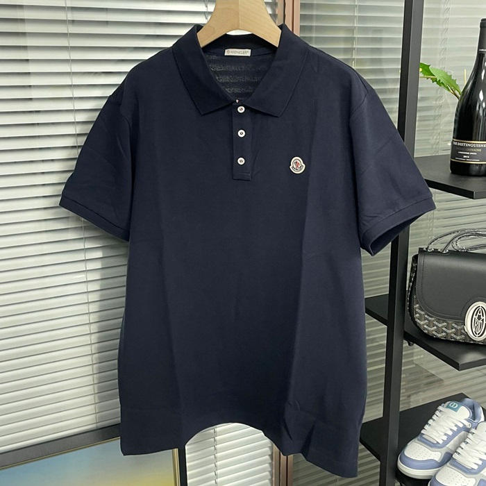 モンクレール メンズ ネイビー ポロ 半袖Tシャツ -  - moc433x
