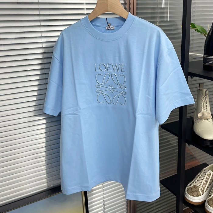 ロエベ ユニセックス ブルー 半袖Tシャツ - Short sleeved  - loe787x