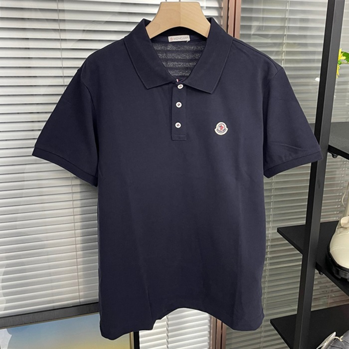 モンクレール メンズ ネイビー ポロ 半袖Tシャツ -  - moc433x