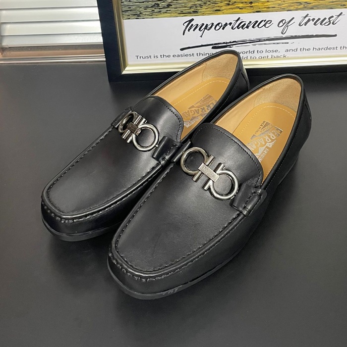   Loafer,FGMS0593 - フェラガモメンズ レザーローファーブラック