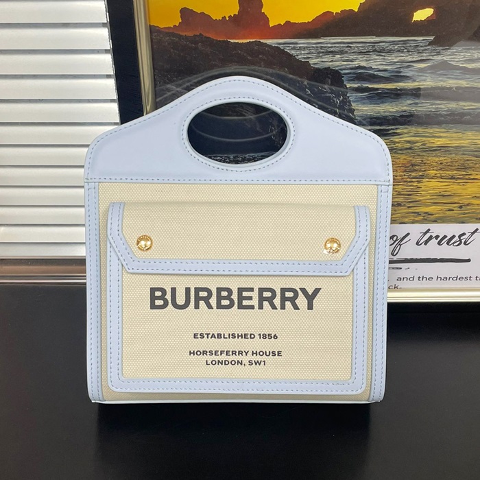 バーバリー レディース ブルー トートバッグ -   - bub28x