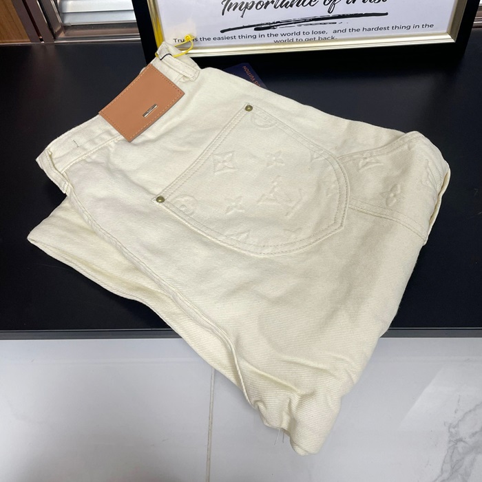 ルイヴィトン メンズ アイボリー ジーンズ -  Ivory - lv768x