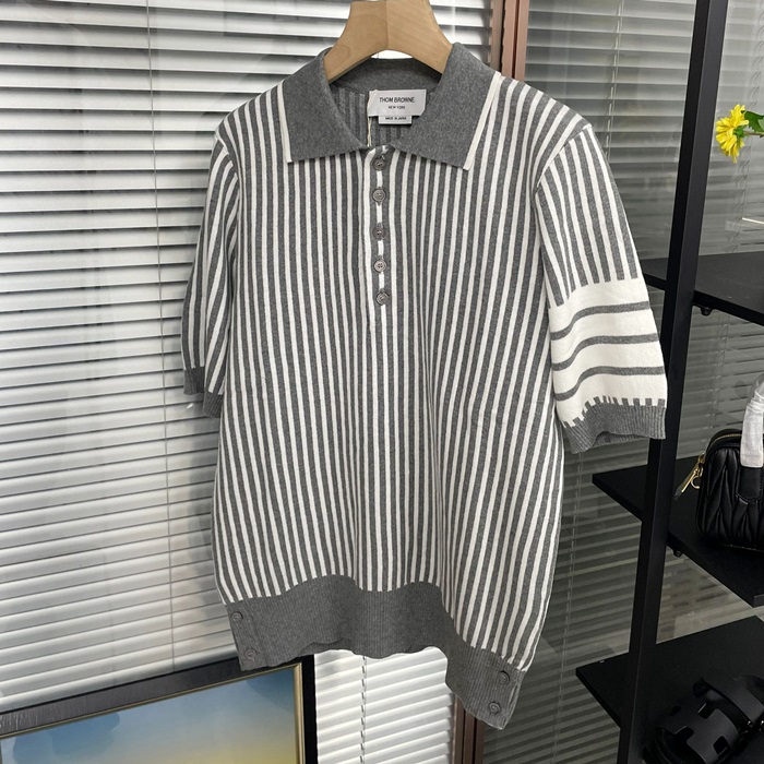 トムブラウン メンズ ポロ 半袖Tシャツ - Polo  - thc1171x