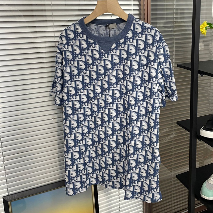 ディオール メンズ ブルー 半袖Tシャツ -dic959x
