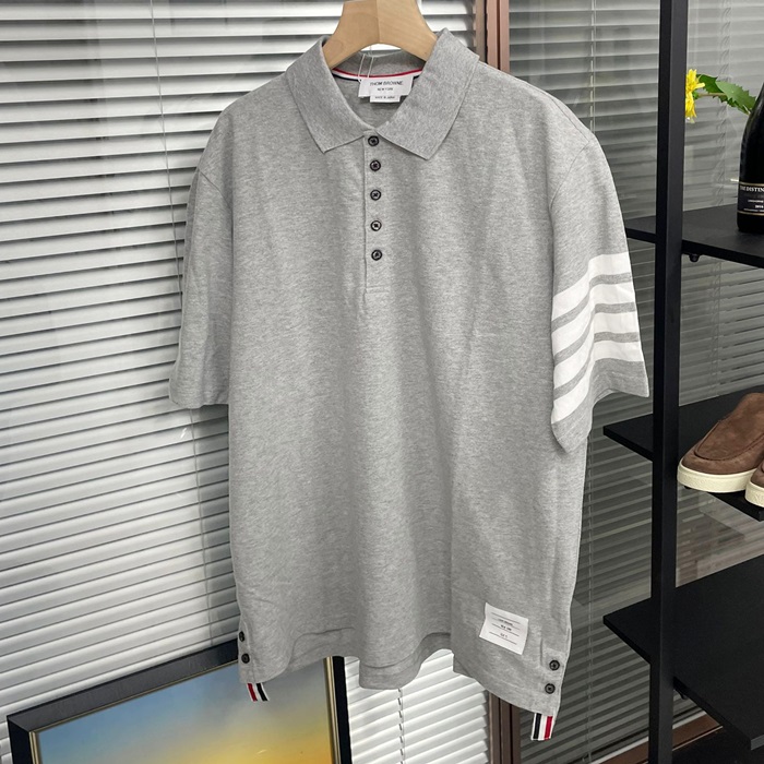 Thom browneShort Sleeved Clothes&Half - トムブラウンメンズ カジュアル トレーニング 半袖Tシャツ&ハーフパンツ Thom0837x.Size(m - 2xl).グレー