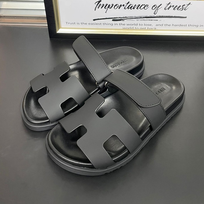 エルメス レディース ブラック シフレ -   Chypre - hes992x