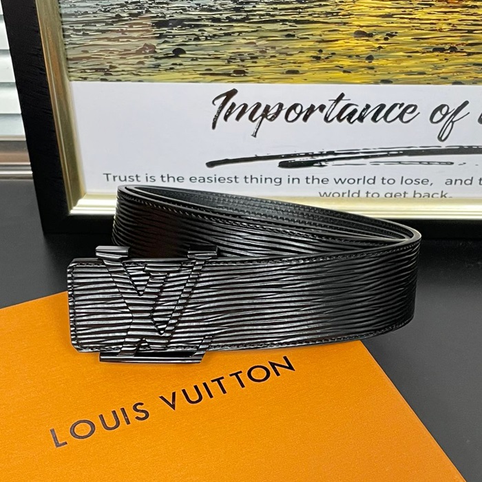   Belt,4.0cm,LOUBT0176 - ルイヴィトンメンズレザーベルト,4.0cm,ブラック