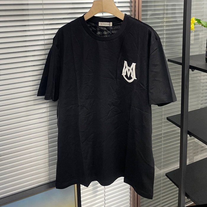 モンクレール メンズ ブラック 半袖Tシャツ -  - moc422x