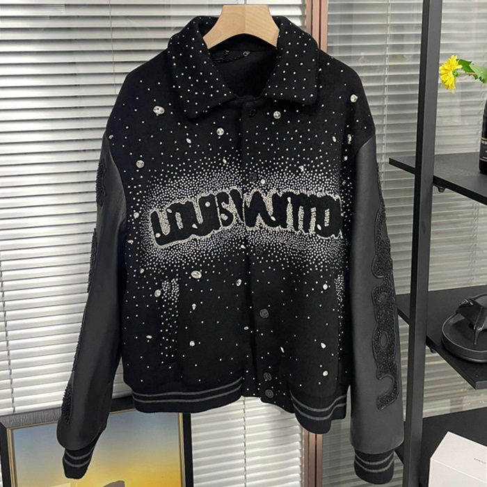 ルイヴィトン メンズ ブラック レザージャケット -  - lv2058x