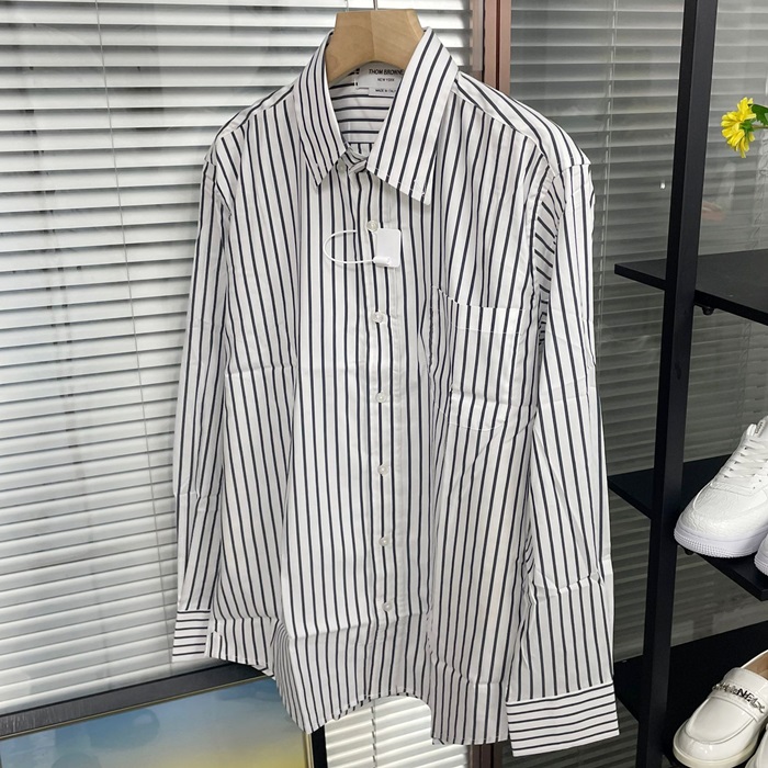 トムブラウン メンズ ブラック シャツ -  - thc62x