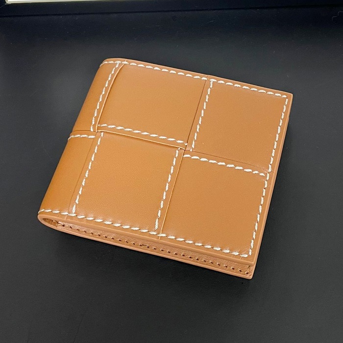 ボッテガヴェネタ メンズ ブラウン 二つ折り財布 - Brown Half s - bv204x