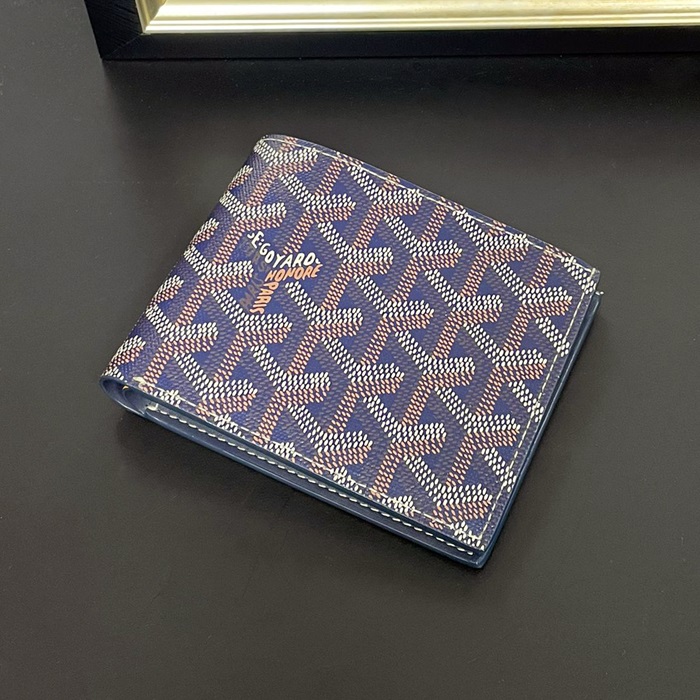 ゴヤール ユニセックス ネイビー ビクトワール 二つ折り財布 - Victoire s - gow56x