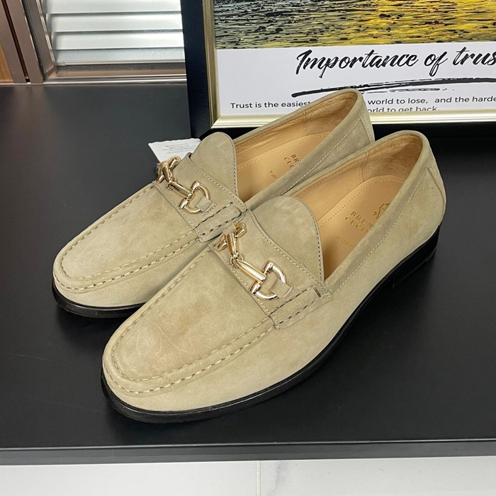 ブルネロクチネリ メンズ ホースビットローファー -  Cucinelli Sandstone- brs994x