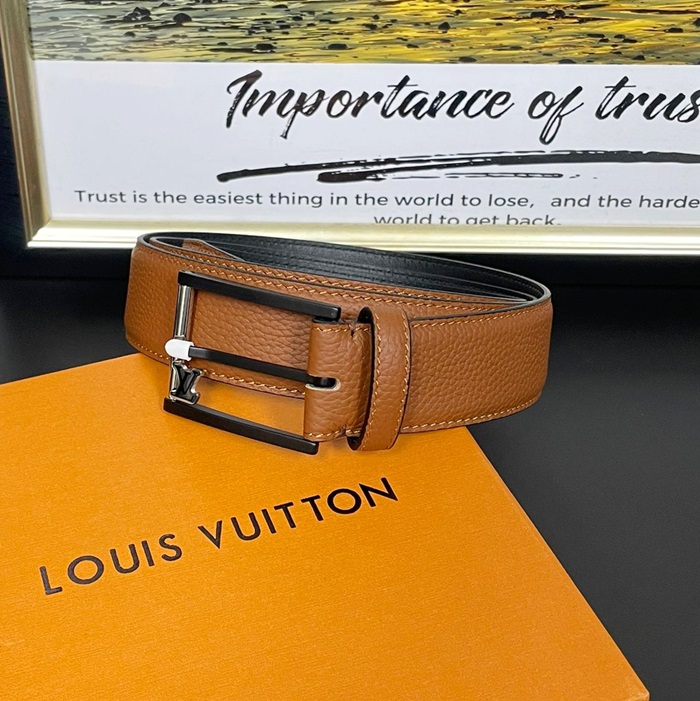  Belt,3.5cm - ルイヴィトンメンズレザーベルト,3.5cm,LOUBT0167,ブラウン
