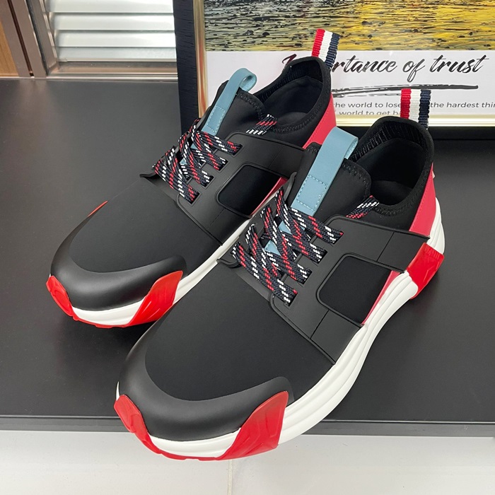 モンクレール メンズ ブラック スニーカー -  - mos872x