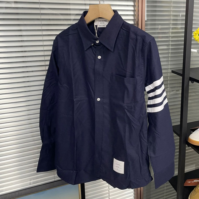 Strap  - トムブラウンメンズ ストラップ シャツ Thom01321x Size ネイビー