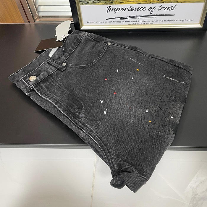 クロムハーツ メンズ ブラック ハーフパンツ - Half-pants - chc791x