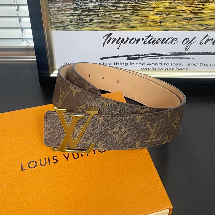   Belt,4.0cm,LOUBT0174 - ルイヴィトンメンズレザーベルト,4.0cm,ブラウン