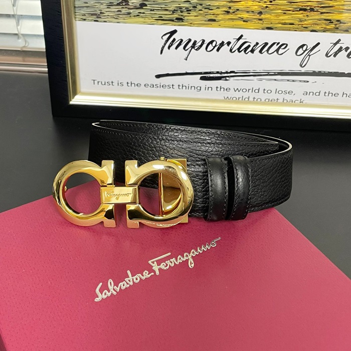   Belt,3.5cm,FERBT0084 - フェラガモメンズレザーベルト,3.5cm,ブラック