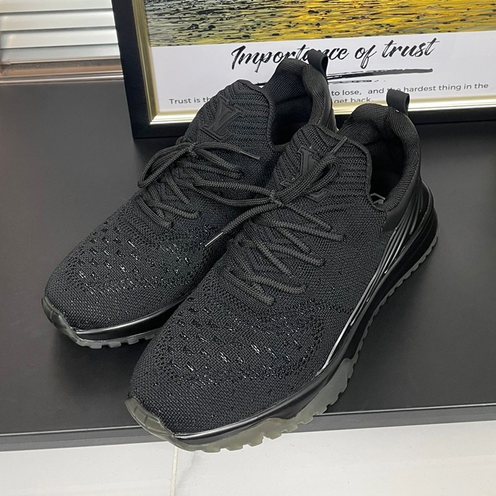 Knit  - ルイヴィトンメンズ ニット スニーカー LOUS1163,ブラック