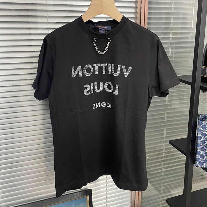ルイヴィトン レディース ブラック 半袖Tシャツ -  - lvc976x