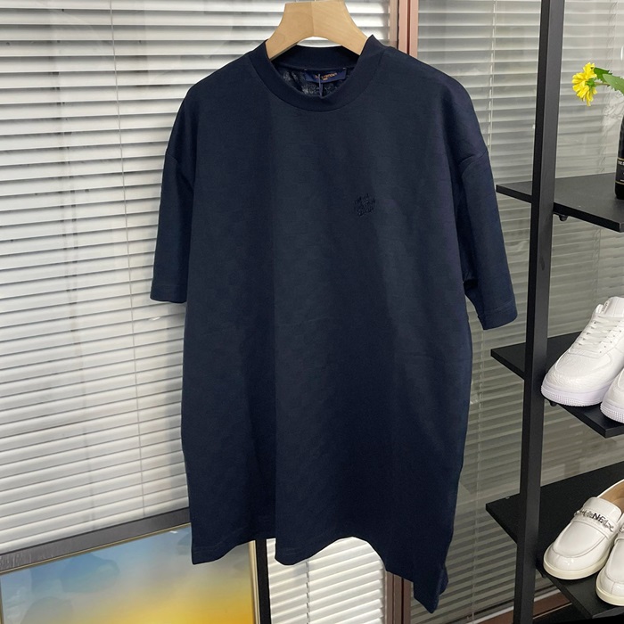 ルイヴィトン メンズ ネイビー 半袖Tシャツ -   - lvc957x