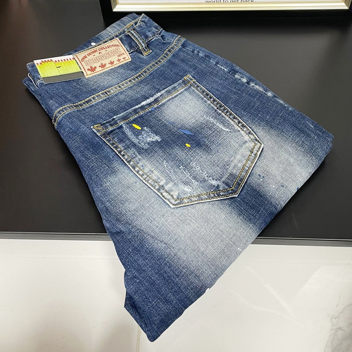 Dsquared2Casual ディースクエアード22メンズ カジュアル デニム ジーンズ Dsq0053x.ブルー