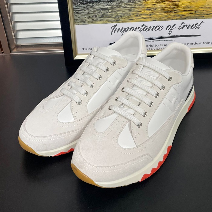 エルメス メンズ ホワイト スニーカー -  White  - hes842x