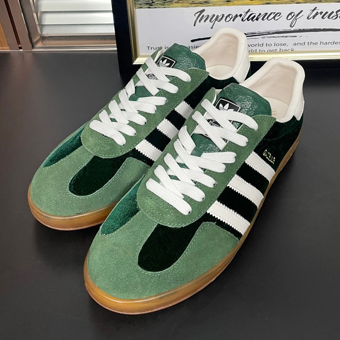 グッチ ユニセックス クラシック グリーン スニーカー-Green  - guc04914X