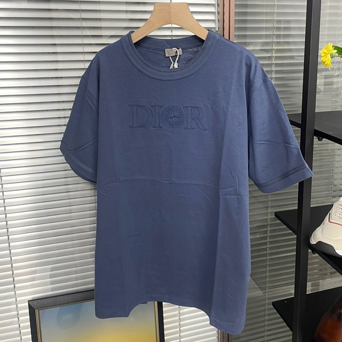 ディオール メンズ ブルー 半袖Tシャツ -dic1053x