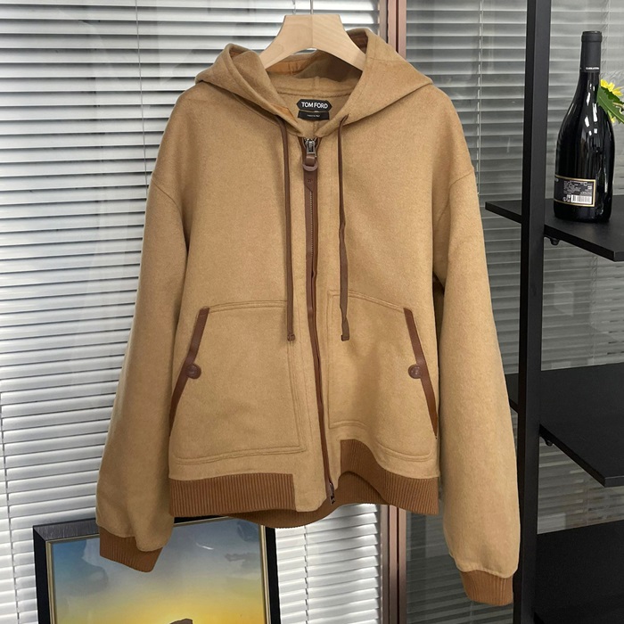 トムフォード メンズ キャメル ジャケット - Tom Ford Camel - toc1319x