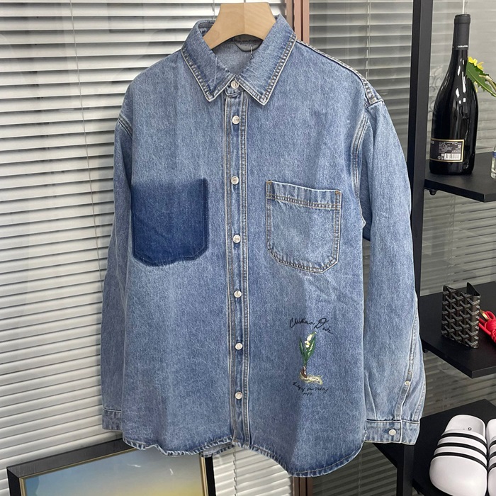 ディオール メンズ ブルー シャツ -  dic1157x