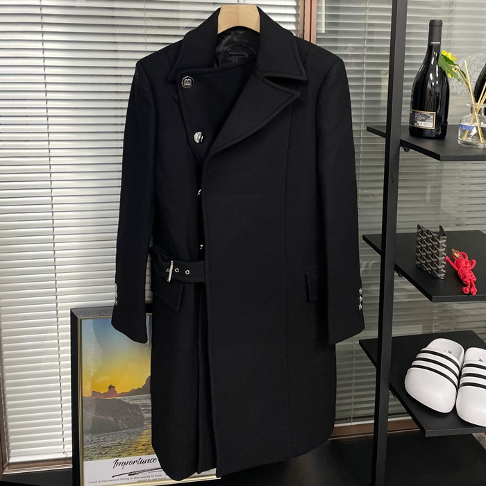 バルマン メンズ ブラック コート - Balmain  - bac145x