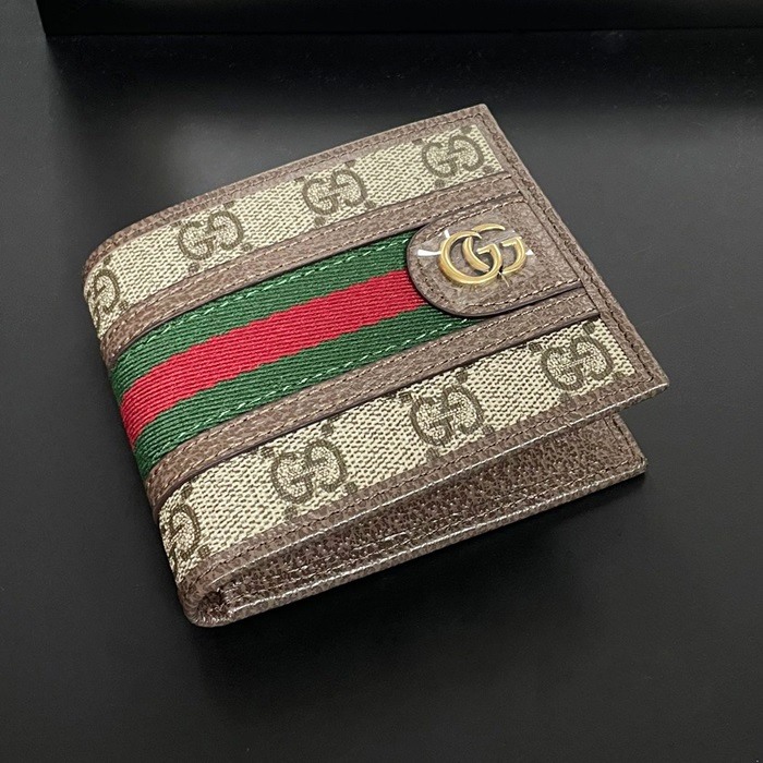 ,11cm - グッチメンズ 二つ折り財布,11cm,GUW0169,ブラウン