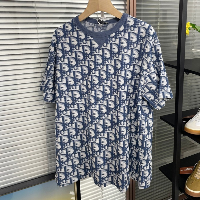 ディオール メンズ ブルー 半袖Tシャツ -dic959x