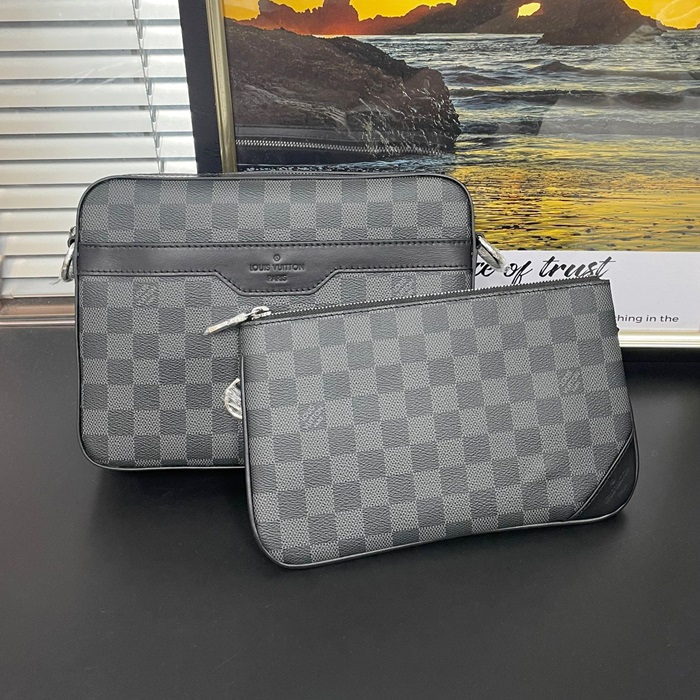 ルイヴィトン メンズ トリオ メッセンジャーバッグ N40519 -  Damier Graphite - lvb2219x