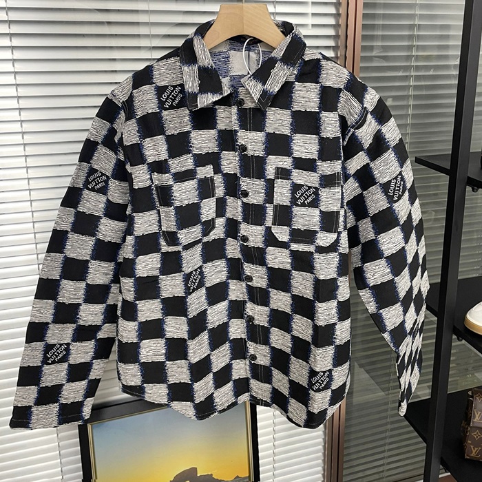 ルイヴィトン メンズ ブルー シャツ -   Shirts - lvc198x