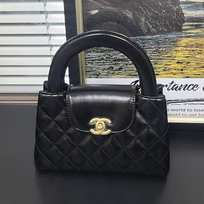 シャネルレディース ブラック 23k ケリーバッグ -  Kelly - ch572x