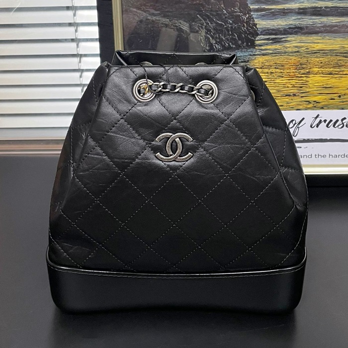 Gabrielle  ,23CM - シャネルガブリエル バックパック,CHAB0133,23CM,ブラック