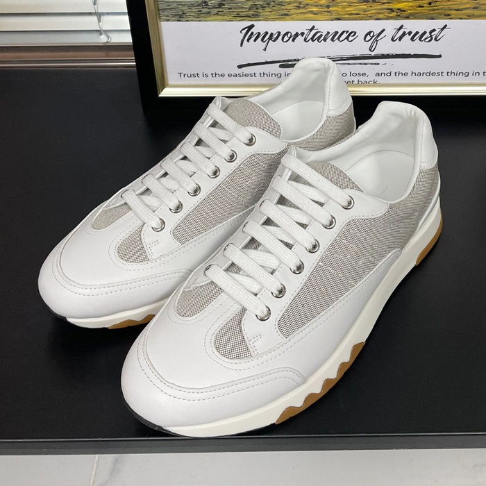 エルメス メンズ グレー スニーカー -  Gray  - hes843x