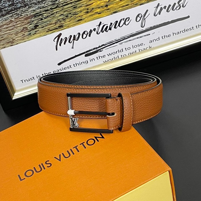  Belt,3.5cm - ルイヴィトンメンズレザーベルト,3.5cm,LOUBT0167,ブラウン