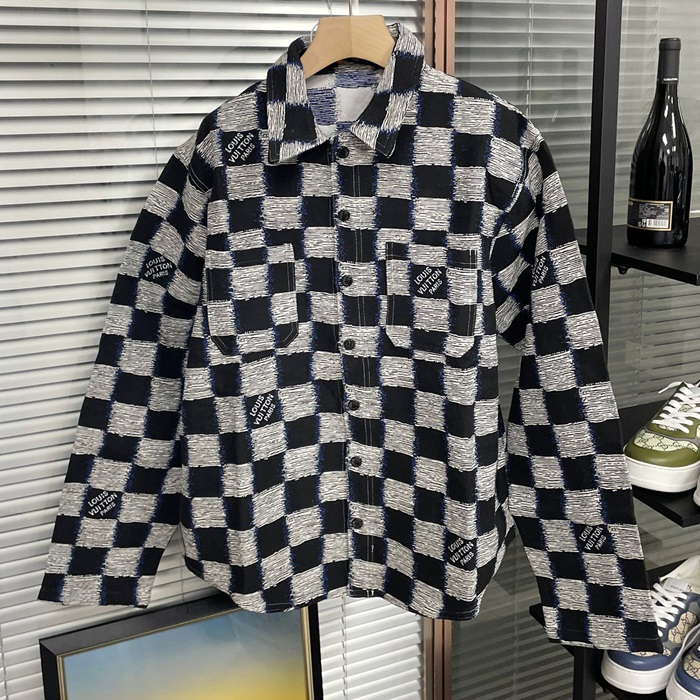 ルイヴィトン メンズ ブルー シャツ -   Shirts - lvc198x